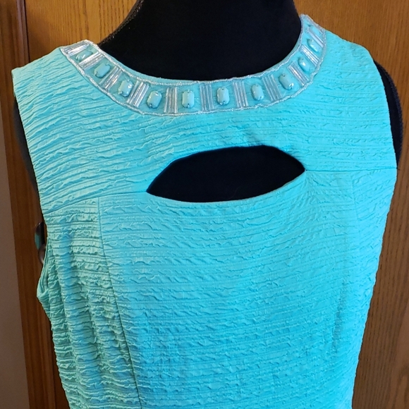 Studio one new york textured keyhole dress midi - Picture 2 of 6